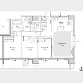 南新宿駅より徒歩6分 7階 新築の賃貸物件