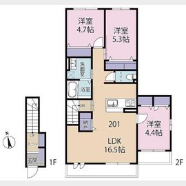 学芸大学駅より徒歩9分 2階 新築の賃貸物件