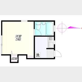 ホワイトハイムA棟 2階 築59年4ヶ月の賃貸物件