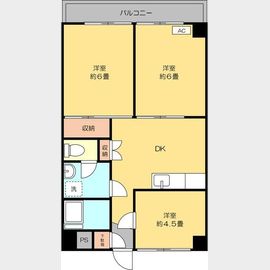 中村橋駅より徒歩10分 3階 築48年1ヶ月の賃貸物件
