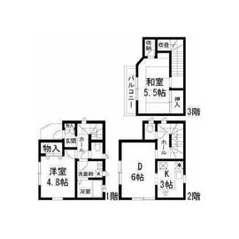 下北沢駅より徒歩12分 築22年5ヶ月 3階建の賃貸物件