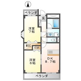 開明駅より徒歩21分 6階 築26年3ヶ月の賃貸物件